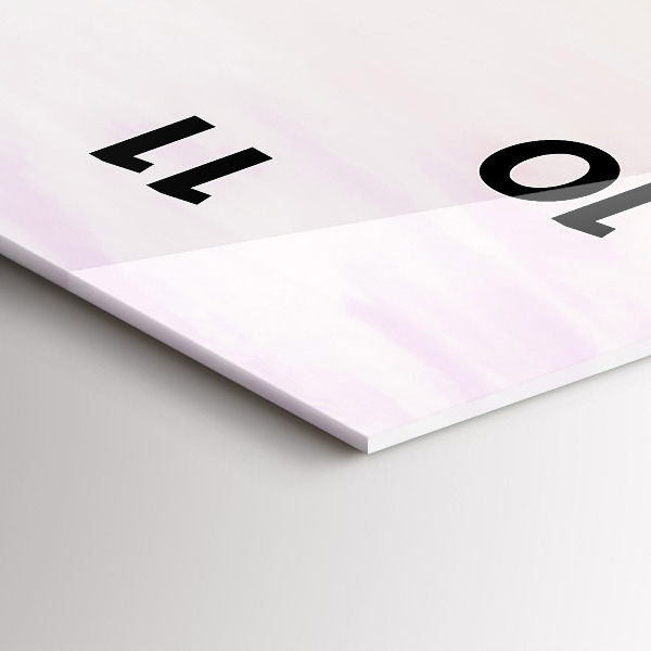 Vertikale Uhr mit motiv Polnischer Sonnenuntergang am Meer