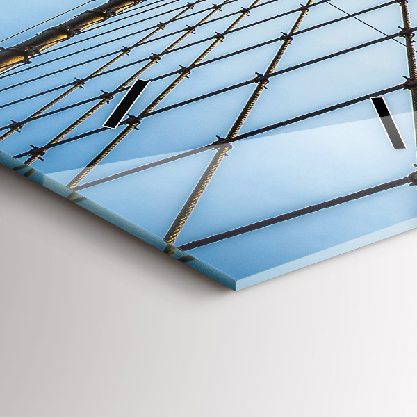 Vertikale Uhr Brooklyn-Brücke NYC