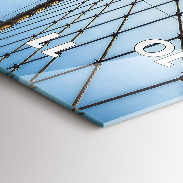 Vertikale Uhr Brooklyn-Brücke NYC