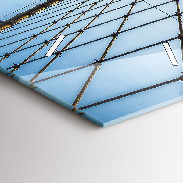 Vertikale Uhr Brooklyn-Brücke NYC