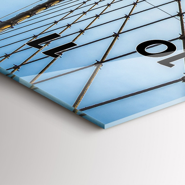 Vertikale Uhr Brooklyn-Brücke NYC