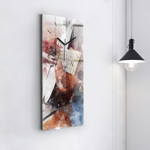 Vertikale Uhr Gitarren-Visualisierung