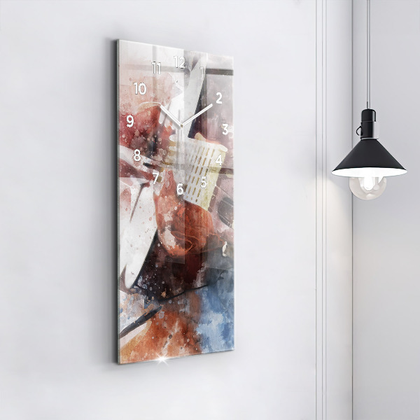 Vertikale Uhr Gitarren-Visualisierung