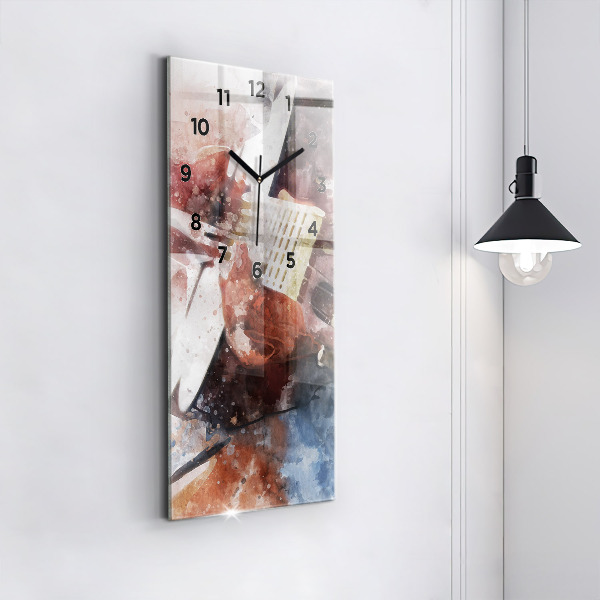 Vertikale Uhr Gitarren-Visualisierung