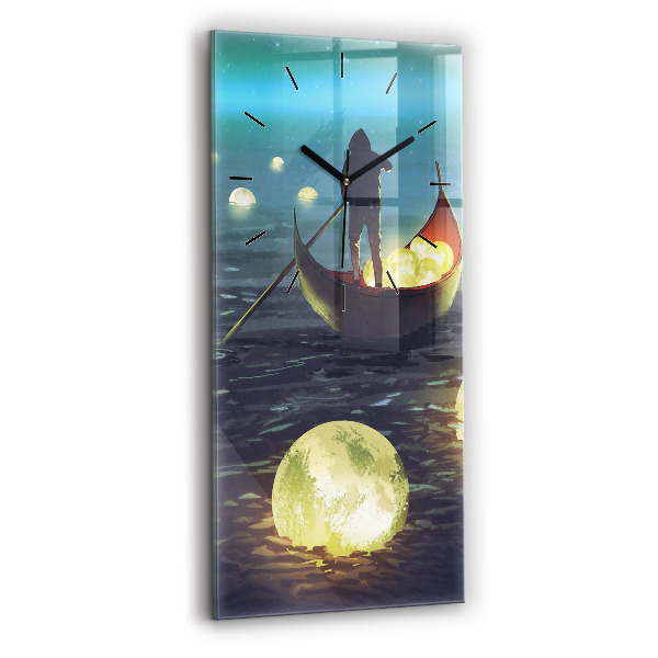 Vertikale Uhr mit motiv Abstraktion