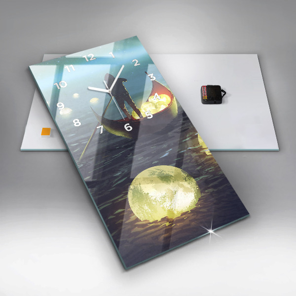 Vertikale Uhr mit motiv Abstraktion