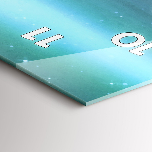 Vertikale Uhr mit motiv Abstraktion