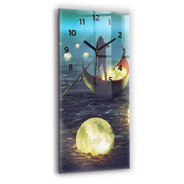 Vertikale Uhr mit motiv Abstraktion