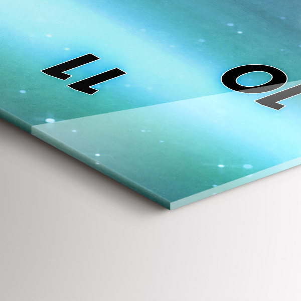 Vertikale Uhr mit motiv Abstraktion