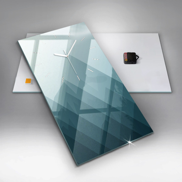 Vertikale Uhr Geometrische Figuren