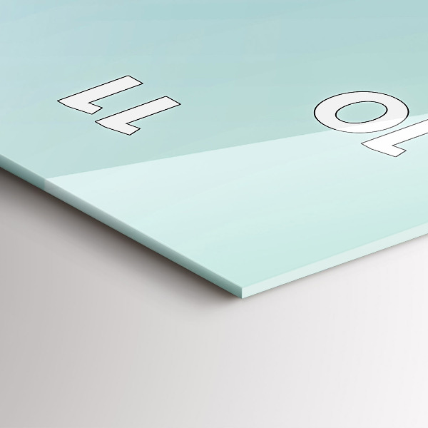 Vertikale Uhr Geometrische Figuren