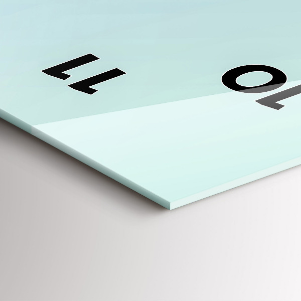 Vertikale Uhr Geometrische Figuren