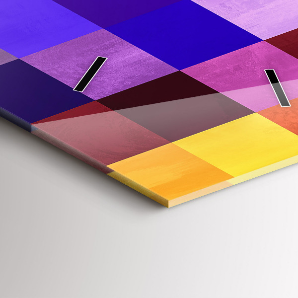 Vertikale Uhr Komposition von Quadraten