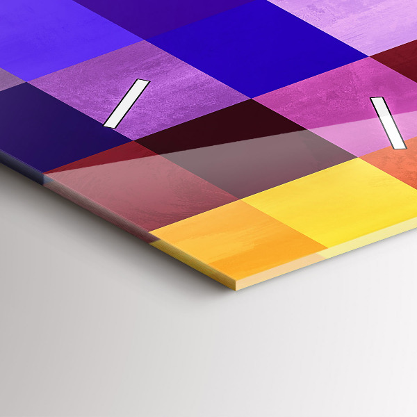 Vertikale Uhr Komposition von Quadraten