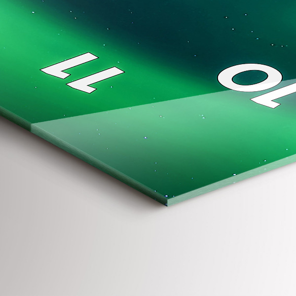 Vertikale Uhr Aurora borealis