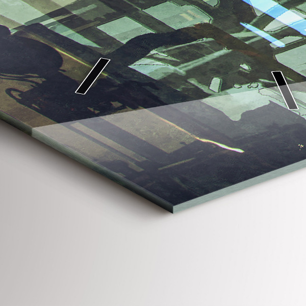 Vertikale Uhr Cyber-Punk