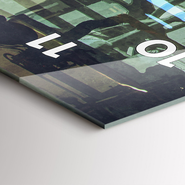 Vertikale Uhr Cyber-Punk