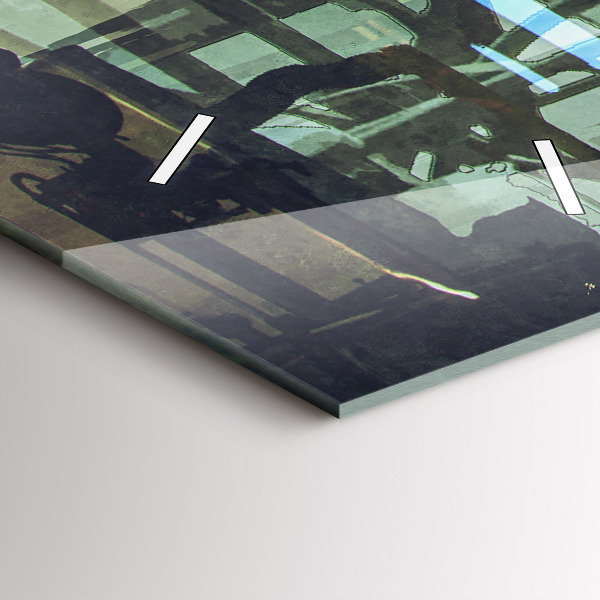 Vertikale Uhr Cyber-Punk