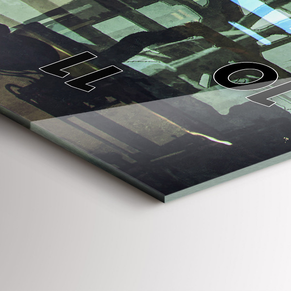 Vertikale Uhr Cyber-Punk