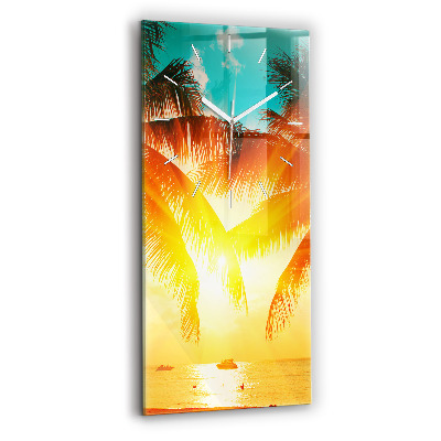 Vertikale Uhr mit motiv Urlaub Rest Sommer