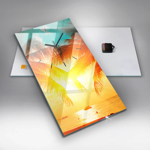 Vertikale Uhr mit motiv Urlaub Rest Sommer