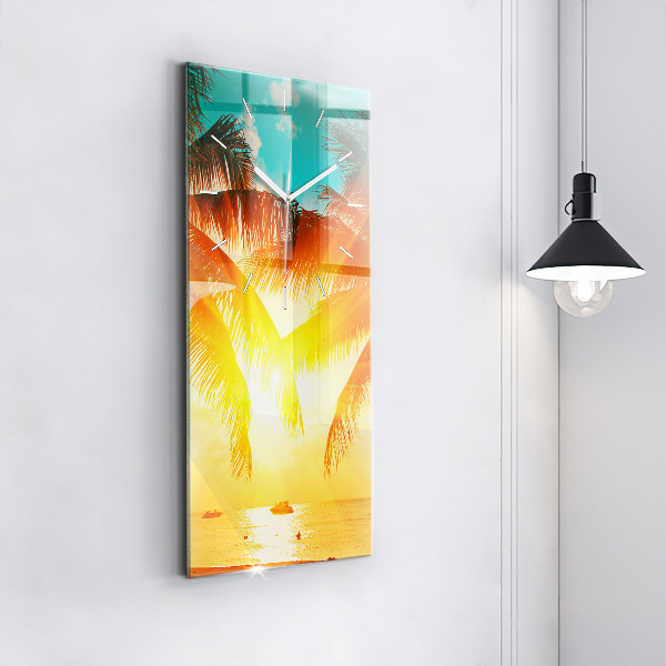 Vertikale Uhr mit motiv Urlaub Rest Sommer