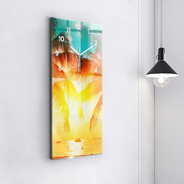 Vertikale Uhr mit motiv Urlaub Rest Sommer