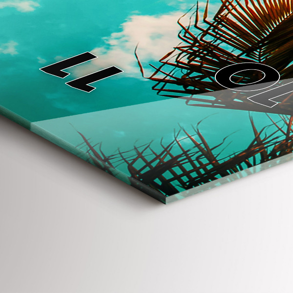 Vertikale Uhr mit motiv Urlaub Rest Sommer