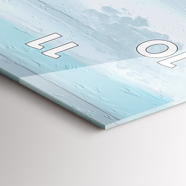 Vertikale Uhr mit motiv Abstrakte Öl-Landschaft