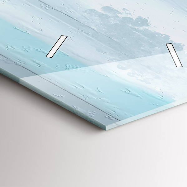 Vertikale Uhr mit motiv Abstrakte Öl-Landschaft