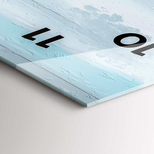 Vertikale Uhr mit motiv Abstrakte Öl-Landschaft