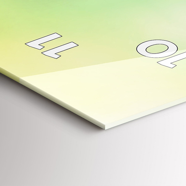 Vertikale Uhr mit motiv Weltkugel