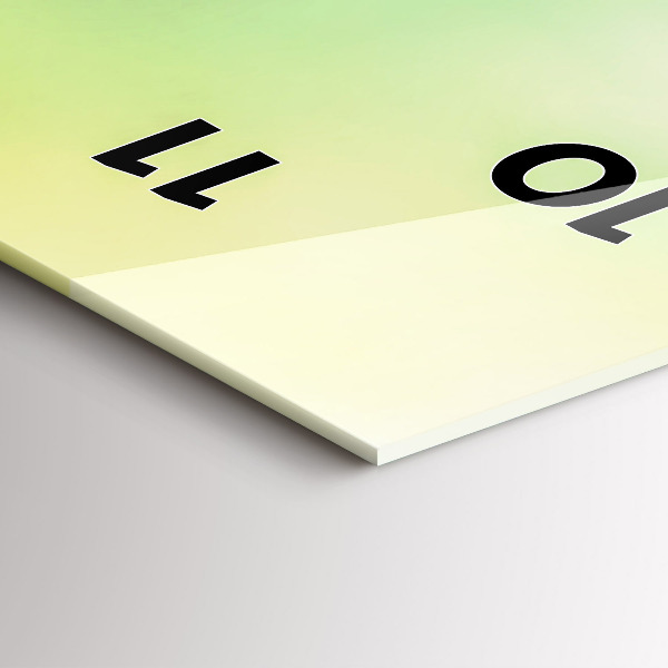 Vertikale Uhr mit motiv Weltkugel