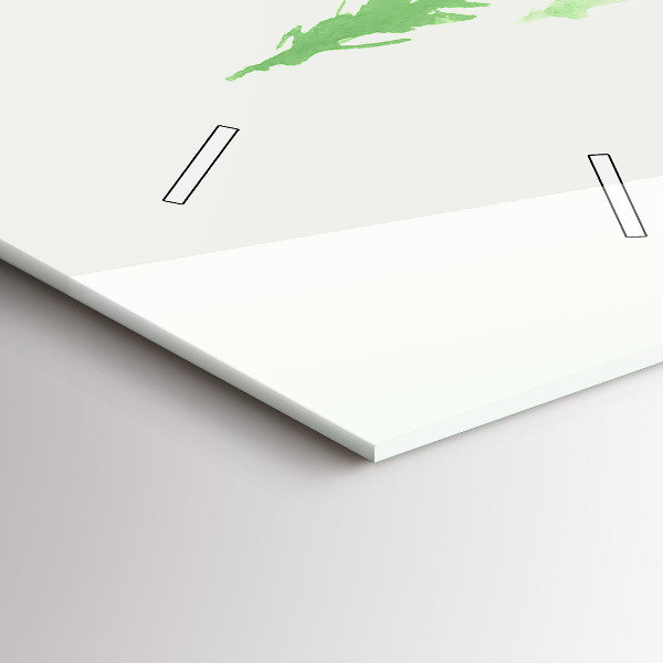 Vertikale Uhr mit motiv Gemälde eines grünen Waldes