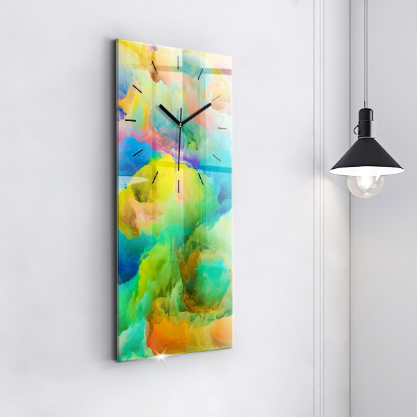 Vertikale Uhr mit motiv Fraktale Textur