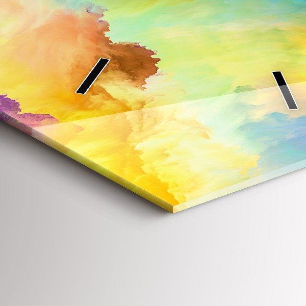 Vertikale Uhr mit motiv Fraktale Textur