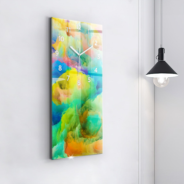 Vertikale Uhr mit motiv Fraktale Textur