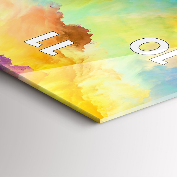 Vertikale Uhr mit motiv Fraktale Textur