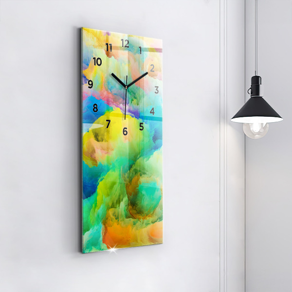 Vertikale Uhr mit motiv Fraktale Textur