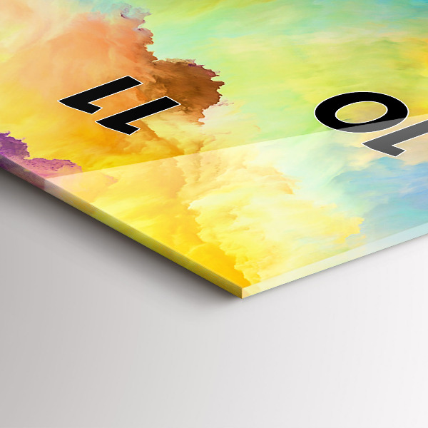 Vertikale Uhr mit motiv Fraktale Textur