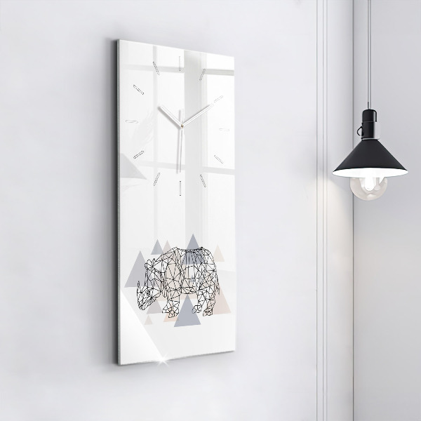 Vertikale Uhr Geometrisches Muster