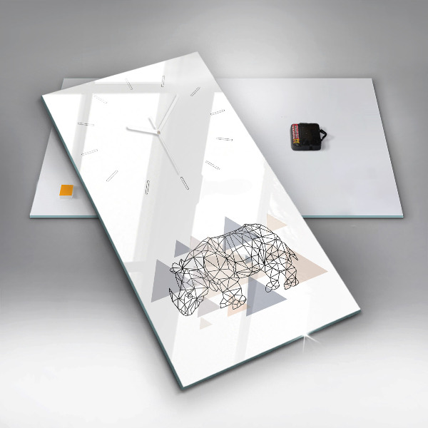 Vertikale Uhr Geometrisches Muster