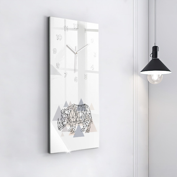 Vertikale Uhr Geometrisches Muster