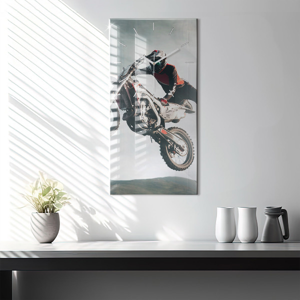 Vertikale Uhr Motorrad im Adrenalin-Stil