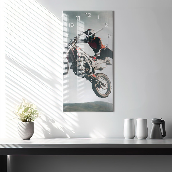 Vertikale Uhr Motorrad im Adrenalin-Stil