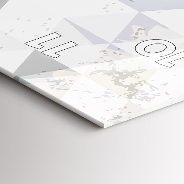 Vertikale Uhr mit motiv Geometrisches Muster