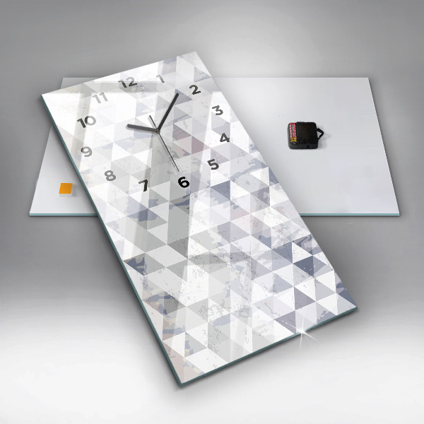 Vertikale Uhr mit motiv Geometrisches Muster
