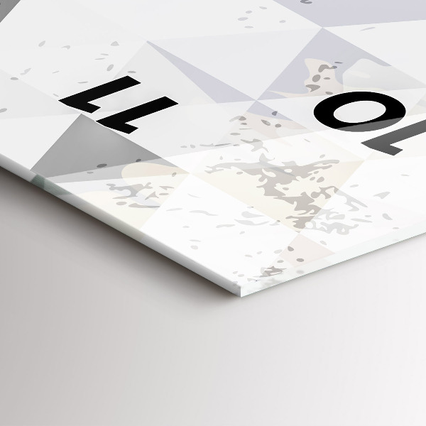 Vertikale Uhr mit motiv Geometrisches Muster