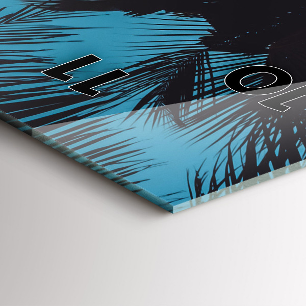 Vertikale Uhr mit motiv Surfen am Strand