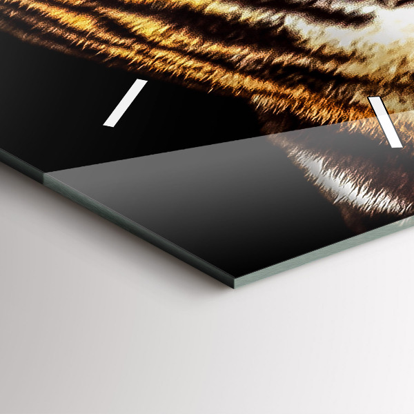 Vertikale Uhr mit motiv Tiger - wildes Auge